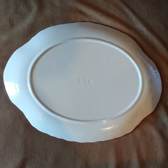 Vintage floral dinner plates — Dash of Darling Party Co Floral. China Serving Plate